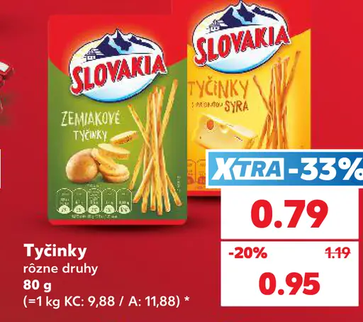 Slovakia tyčinky zemiakové, syrové