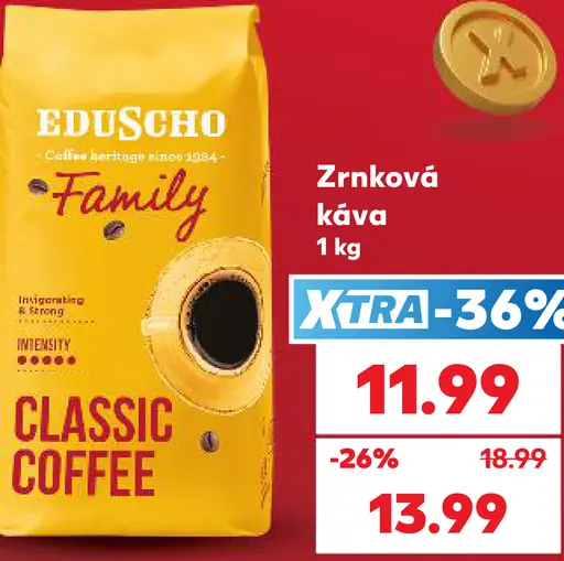Eduscho zrnková káva Classic