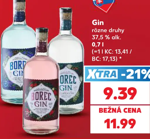 Borec Gin – rôzne druhy