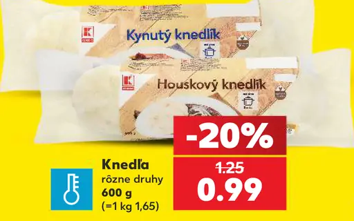 K-Classic Knedľa rôzne druhy