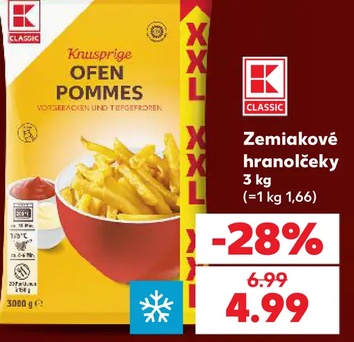 K Classic Zemiakové hranolčeky