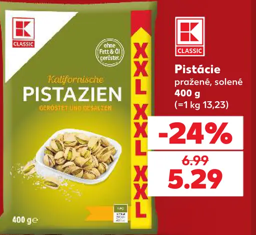 K-Classic Pistácie pražené solené