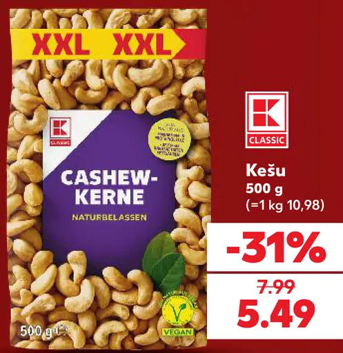 K-Classic natural kešu