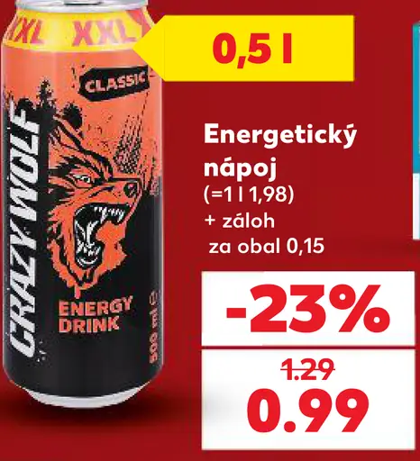 Crazy Wolf Energetický nápoj
