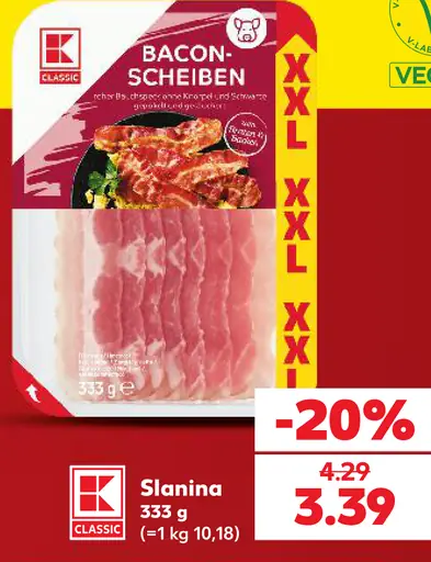 K-Classic Slanina plátky