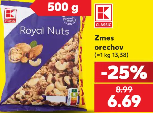 K-Classic Royal Nuts zmes orechov