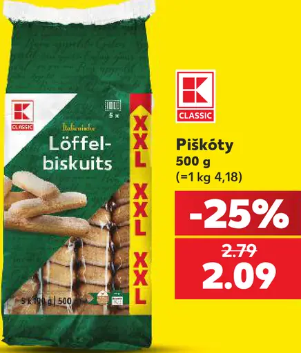 K-Classic piškóty Löffelbiskuit