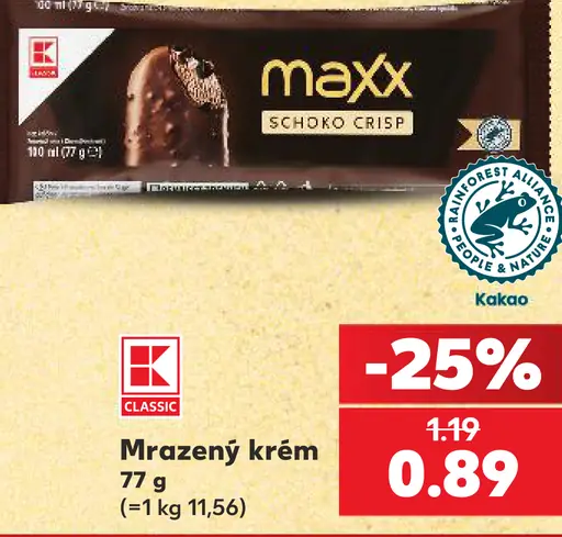 K-Classic Maxx Schoko-Crisp mrazený krém