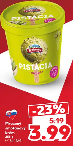 Zvolenský pistáciová zmrzlina