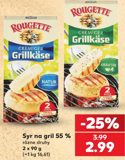 Rougette syr na gril Kräuter
