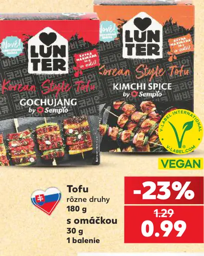Lunter tofu Gočujang s omáčkou
