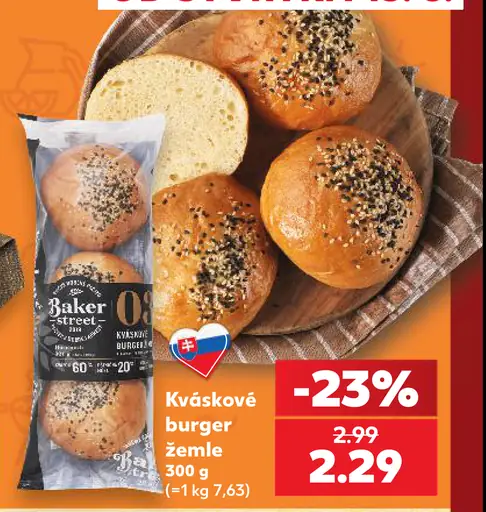 Baker Street kváskové burger žemle