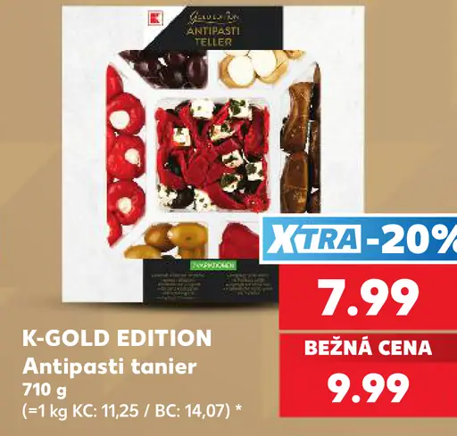 K-Gold Edition antipasti tanier