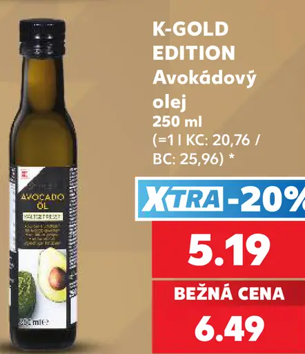 K-Gold Edition avokádový olej