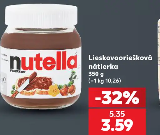 Ferrero Nutella lieskovooriešková nátierka