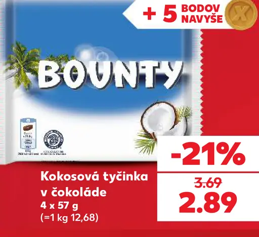 Bounty Kokosová tyčinka v čokoláde