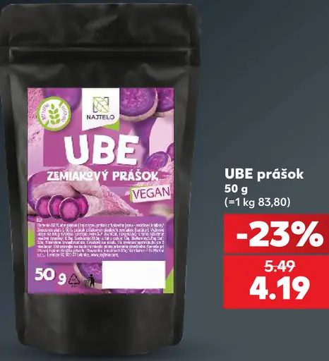 Nastelo Ube zemiakový prášok
