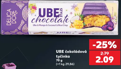 Delica Dore Ube čokoládová tyčinka