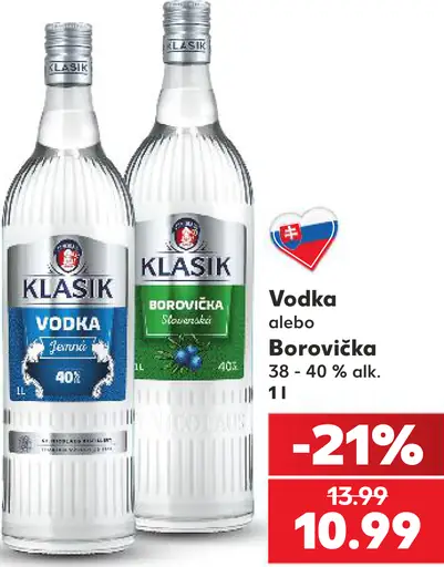 Klasik vodka alebo borovička