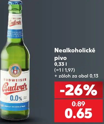 Budweiser Budvar Nealkoholické pivo