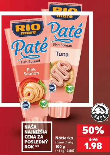 Rio Mare paté rybacia pasta pink salmon