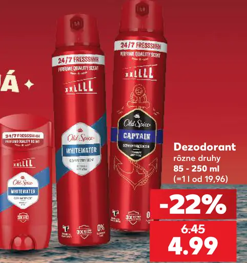 Old Spice dezodorant rôzne druhy
