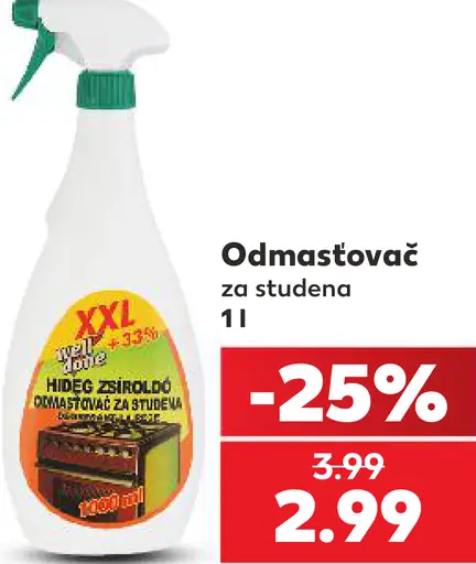 Odmastovač za studena
