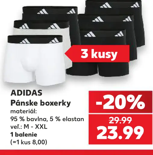 Adidas Pánske boxerky