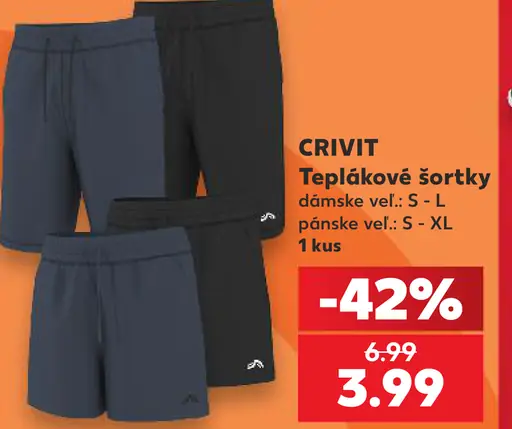 Crivit dámske teplákové šortky