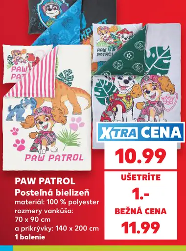 Paw Patrol Posteľná bielizeň