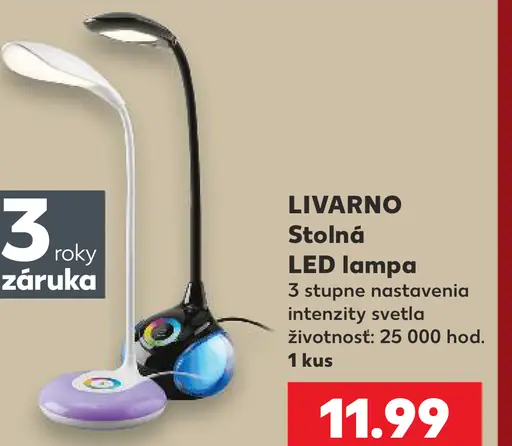 LIVARNO stolná LED lampa