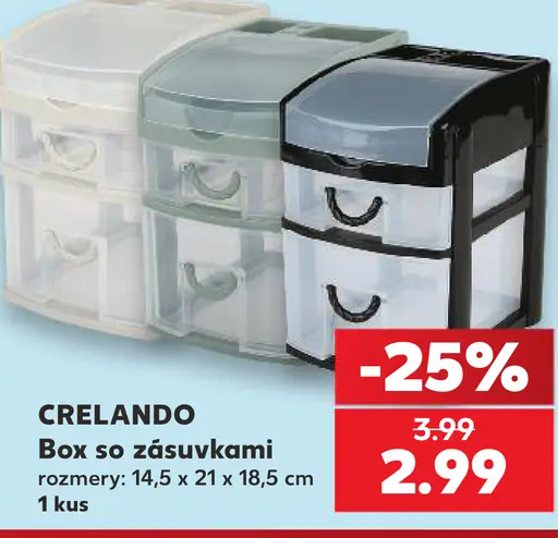 Crelando Box so zásuvkami