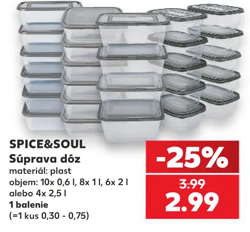 SPICE&SOUL Súprava dóz