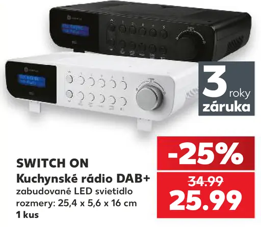 Switch On kuchynské rádio DAB+