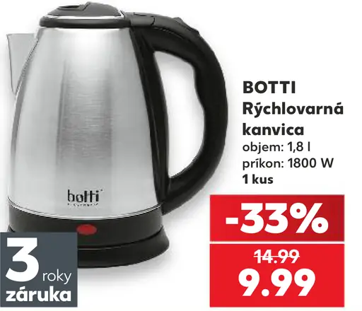 BOTTI Rýchlovarná kanvica