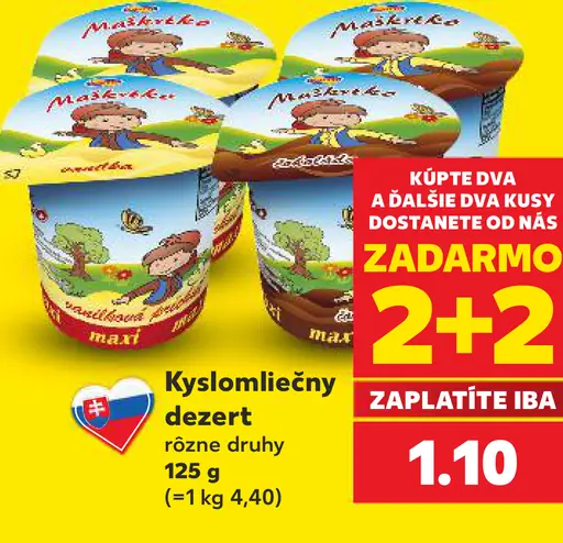 Maškrtko kyslomliečny dezert – rôzne druhy