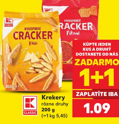 K-Classic Krekery rôzne druhy