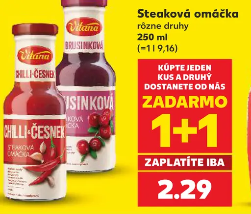 Vitana steaková omáčka
