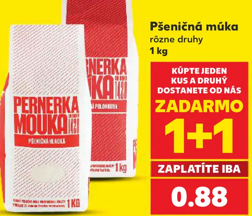 Pernerka pšeničná múka – rôzne druhy