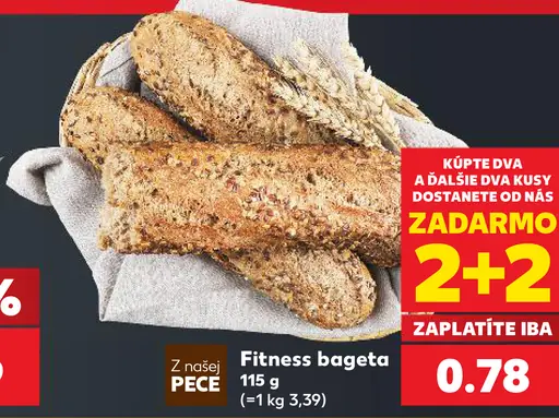 Z našej PECE Fitness bageta