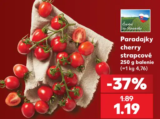 Paradajky cherry strapcové