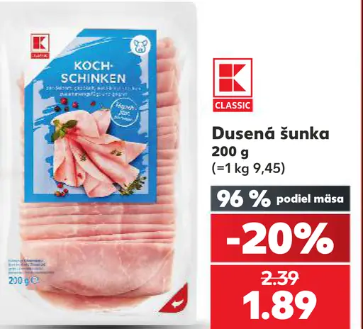 K-Classic Dusená šunka