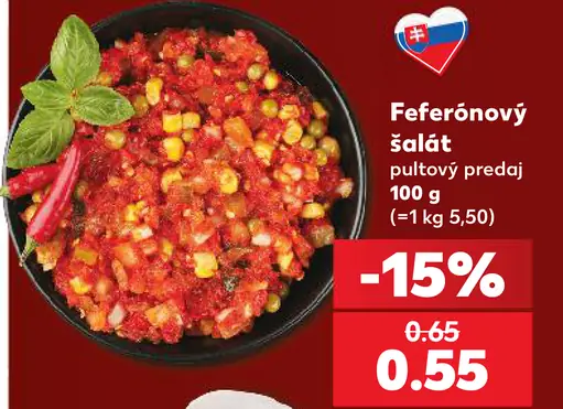Feferónový šalát