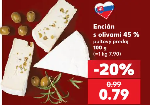 Encián s olivami 45 %