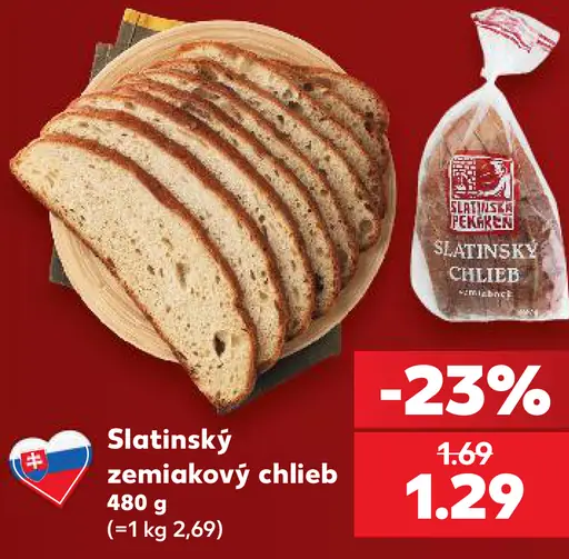 Slatinský zemiakový chlieb