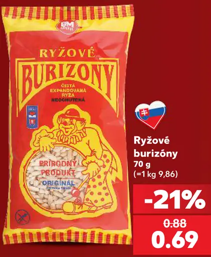 BM ryžové burizóny