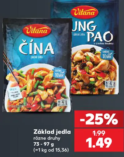 Vitana Základ jedla rôzne druhy