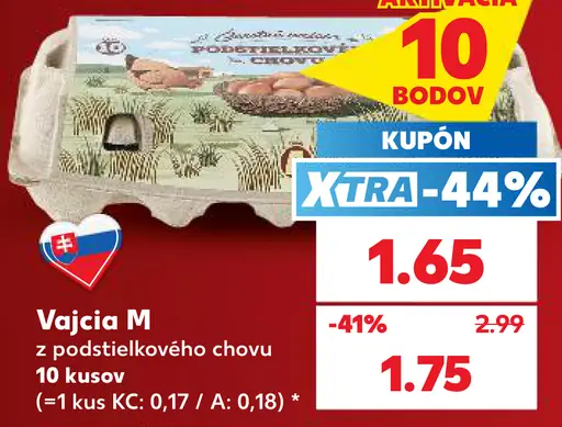 Vajcia M zo podstielkového chovu