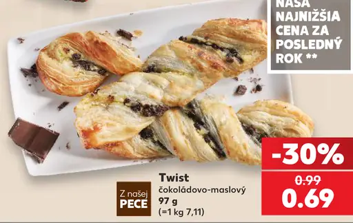 Twist čokoládovo-maslový