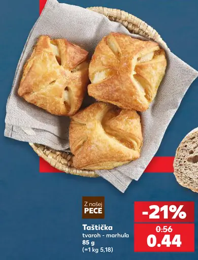 Taštička tvaroh-marhuľa